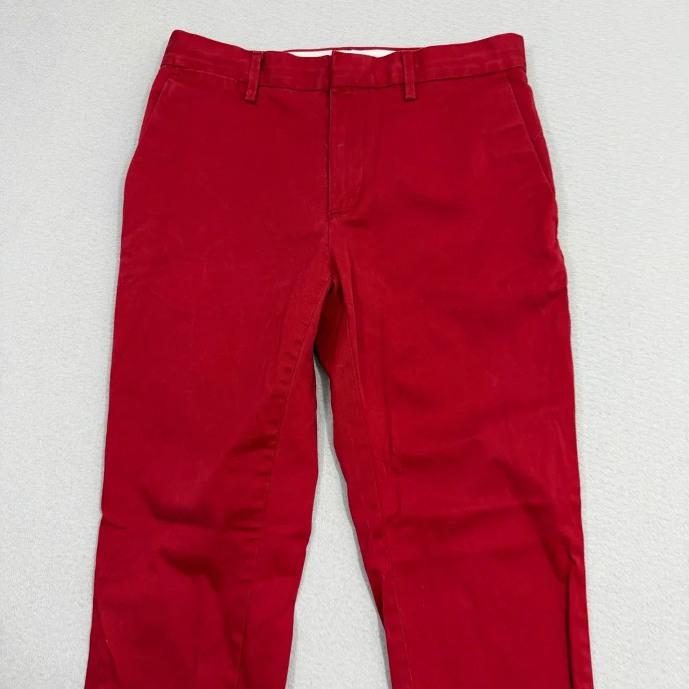 Banana Republic Chinos Men's 30x30 Red Mason Athletic Tapered Fit Rapid Movement